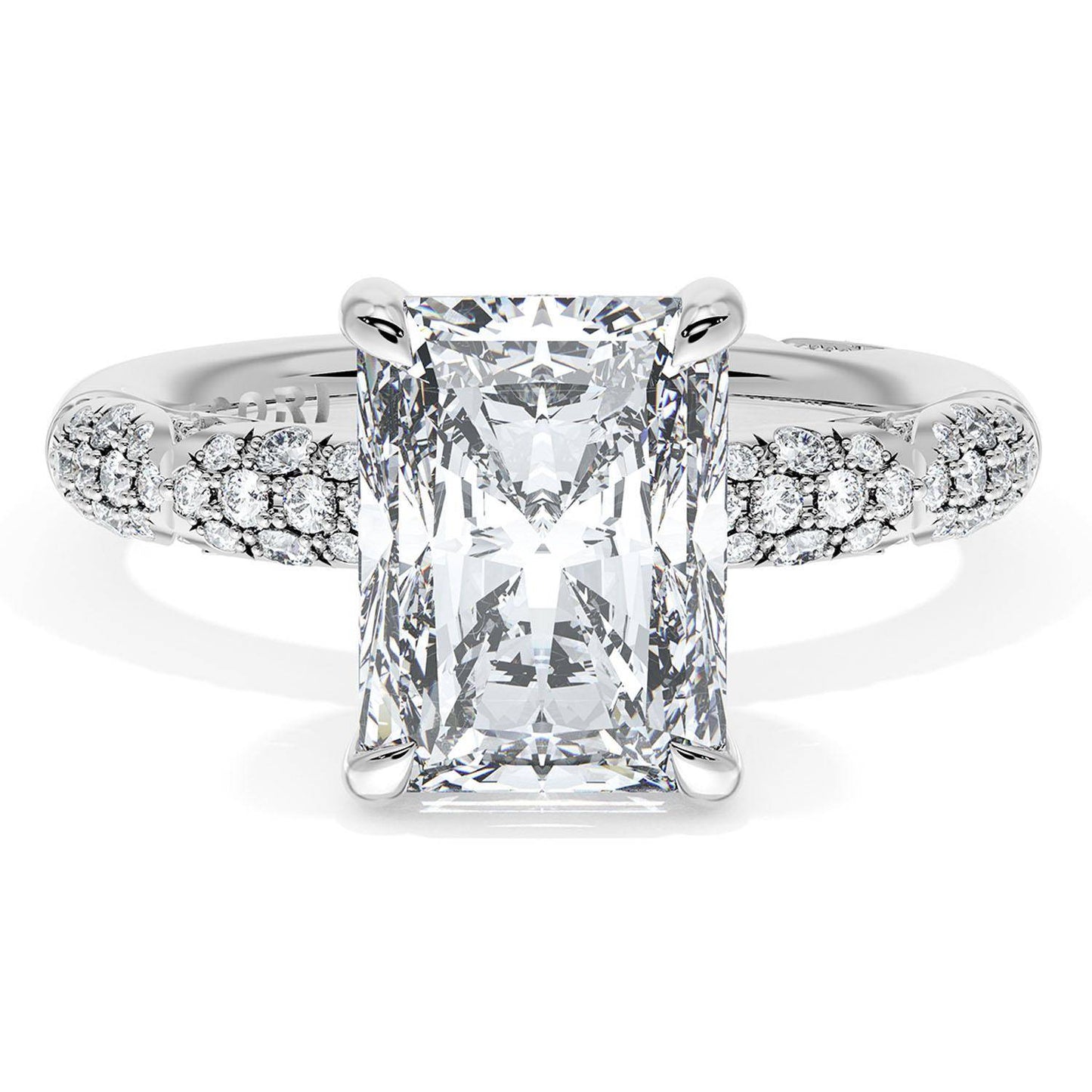 Radiant Bloom Engagement Ring