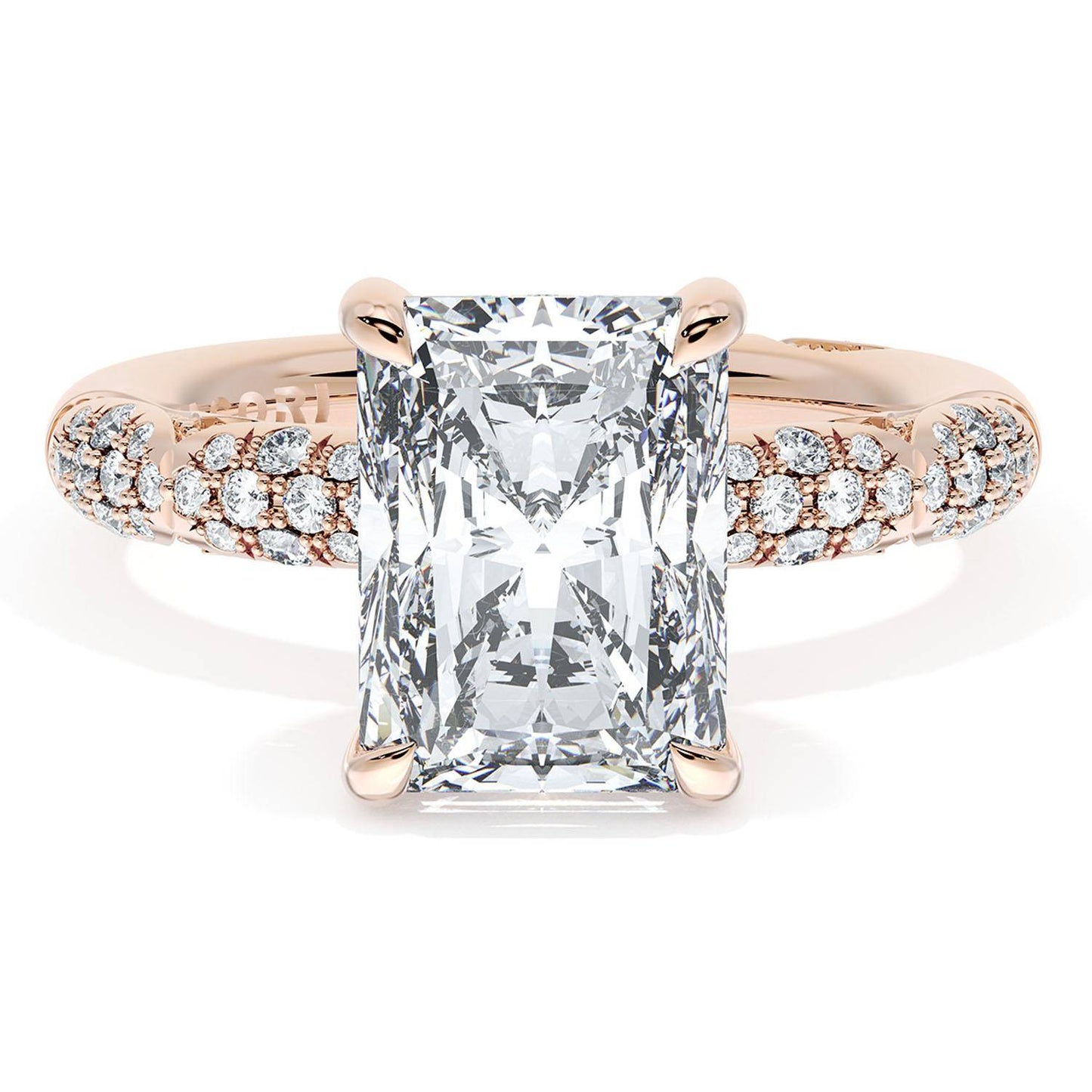 Radiant Bloom Engagement Ring