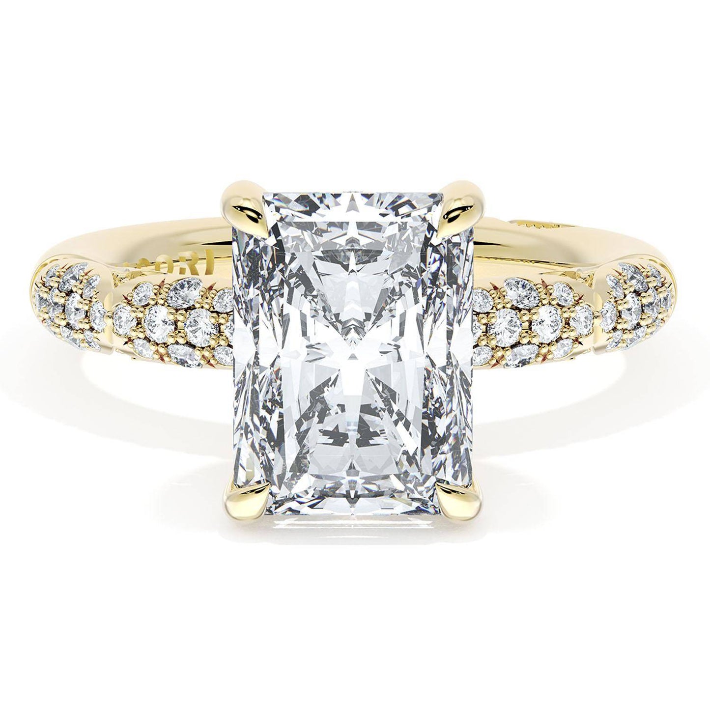 Radiant Bloom Engagement Ring