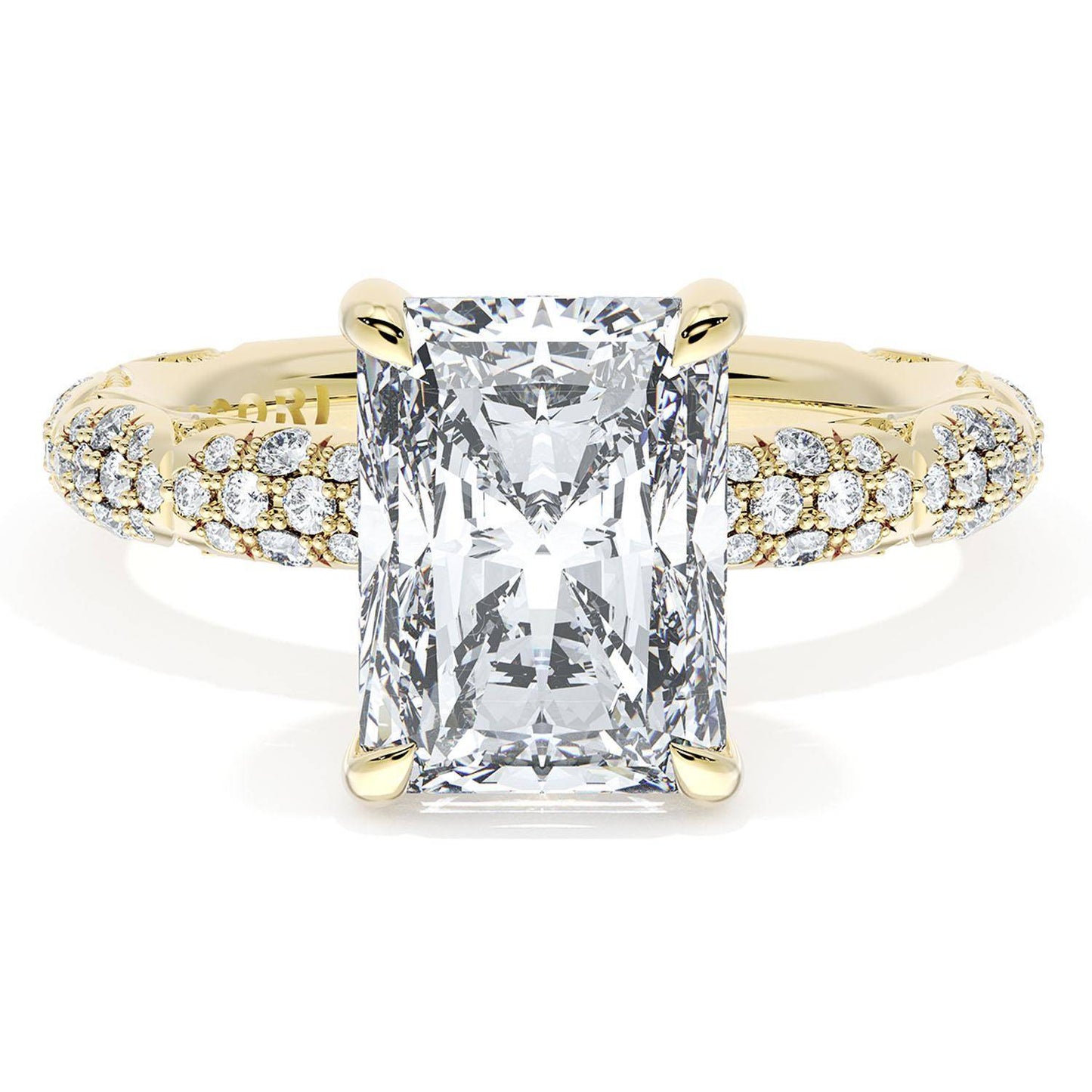 Radiant Bloom Engagement Ring