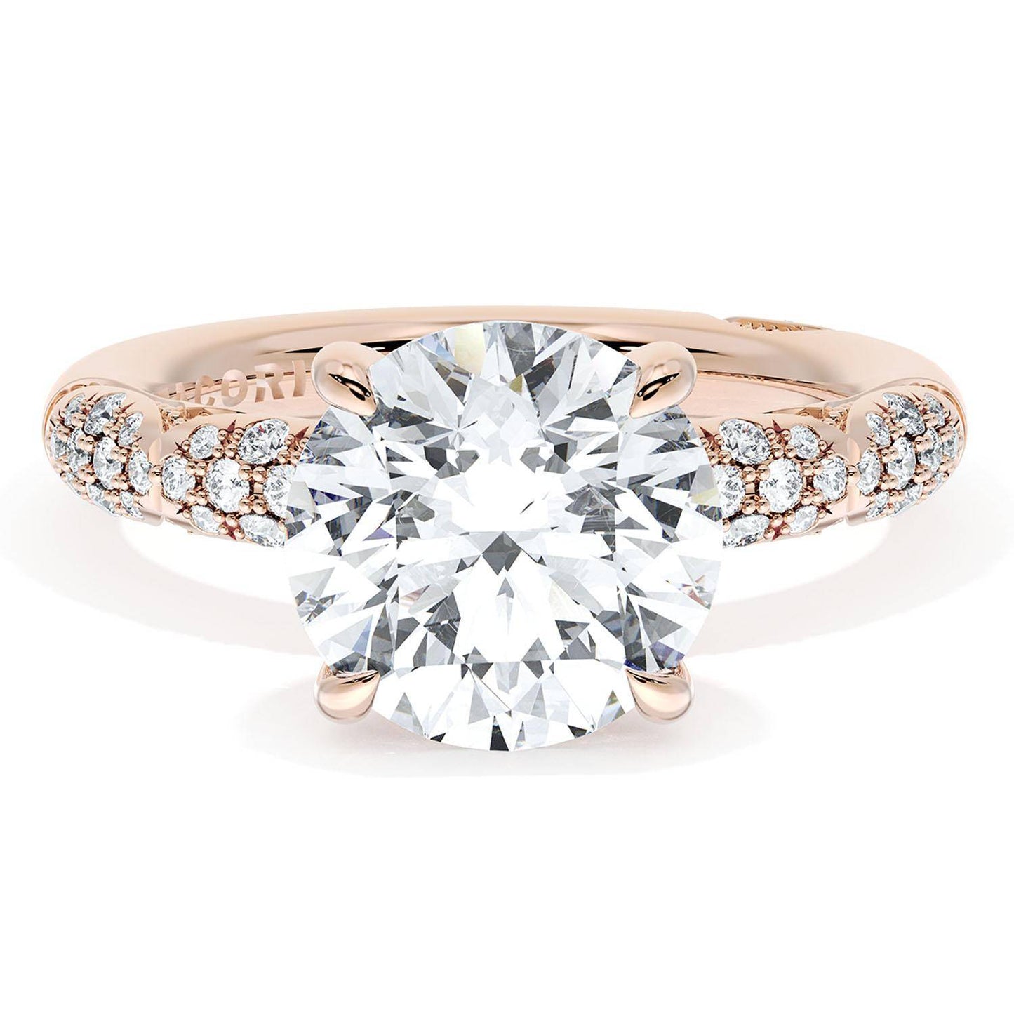 Round Bloom Engagement Ring