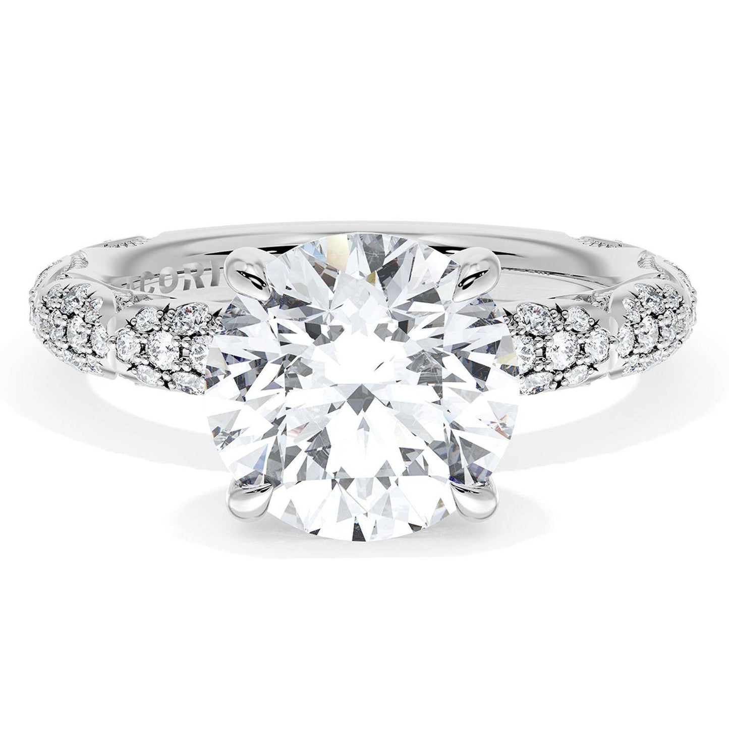 Round Bloom Engagement Ring