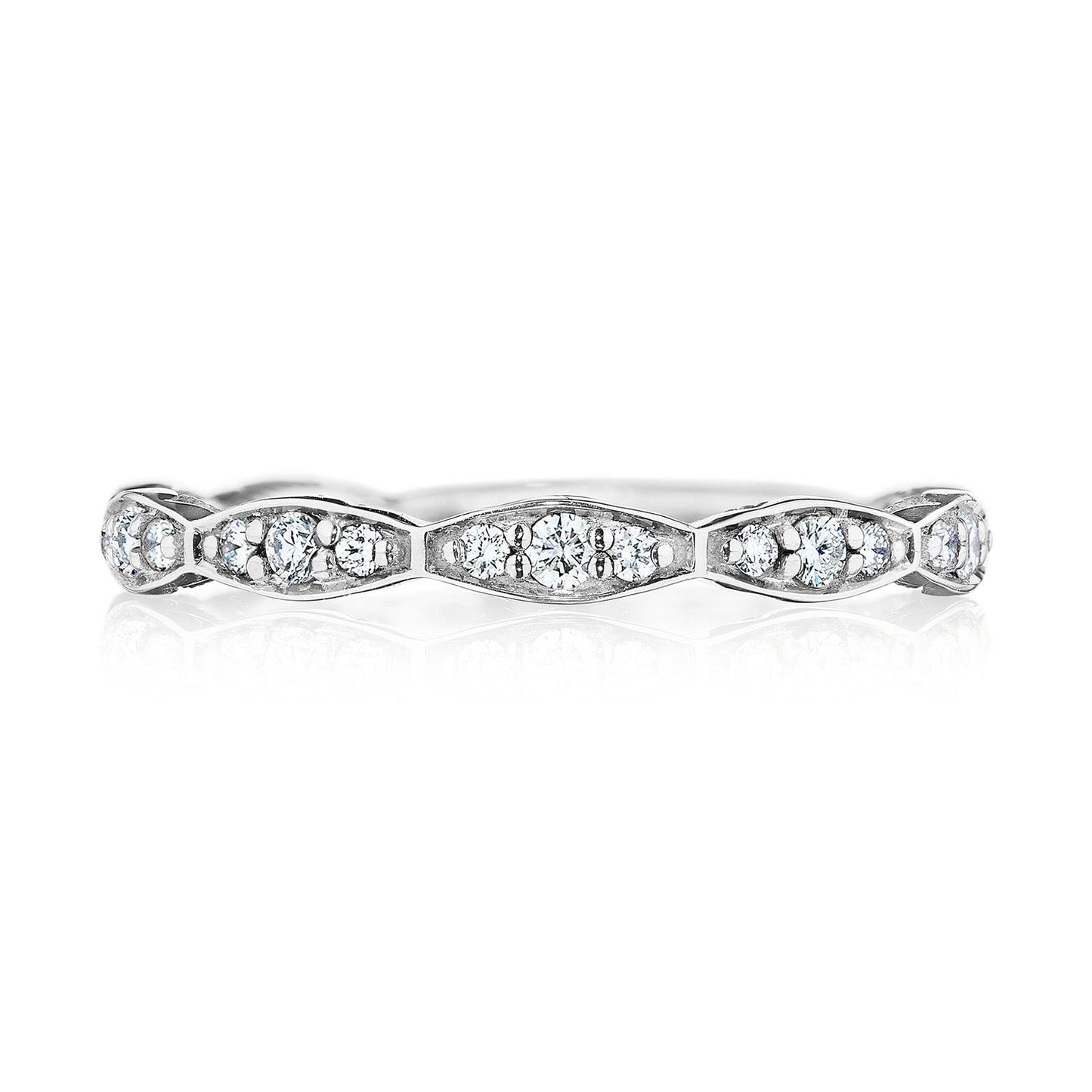 Marquise Design Wedding Band with Diamond