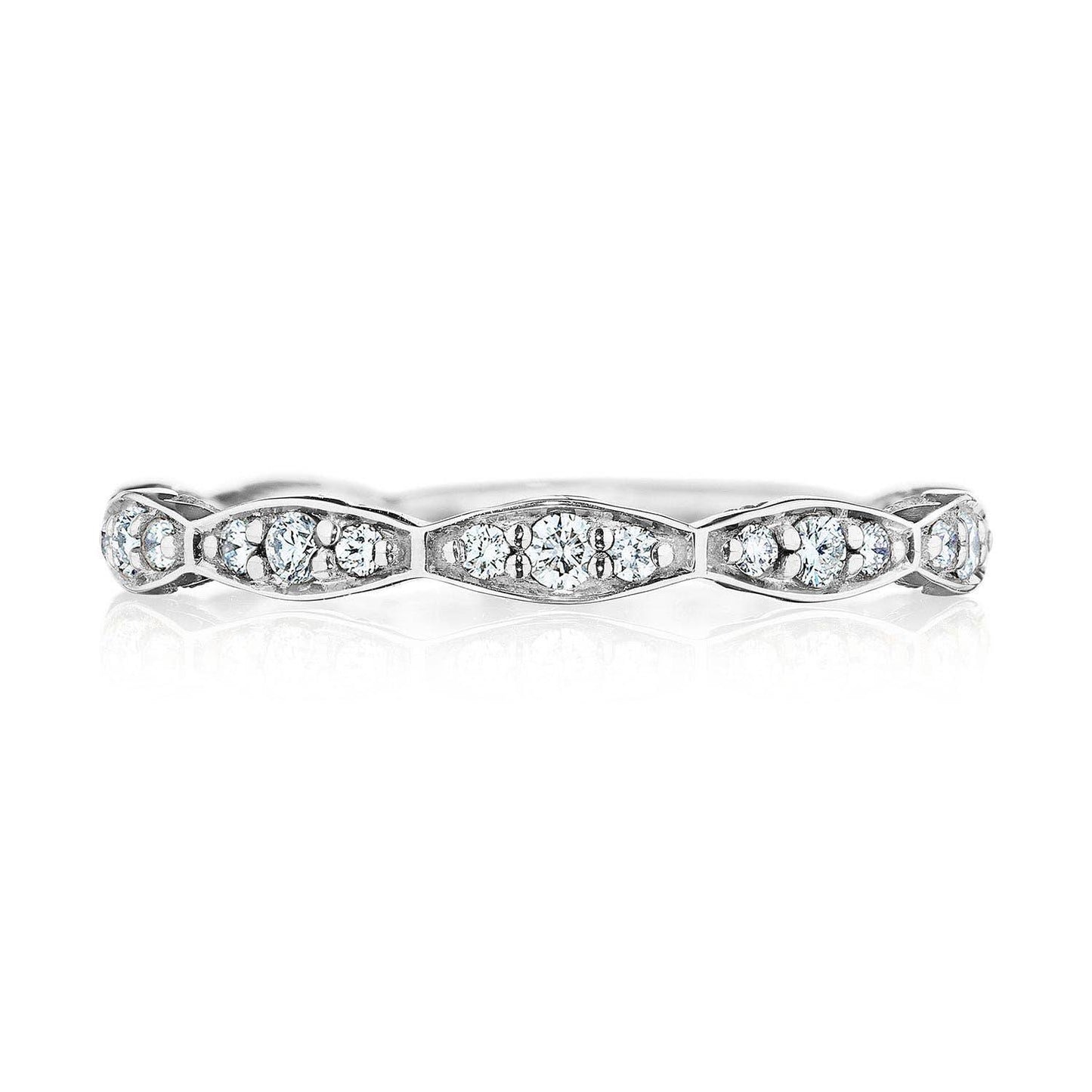 Marquise Design Wedding Band with Diamond