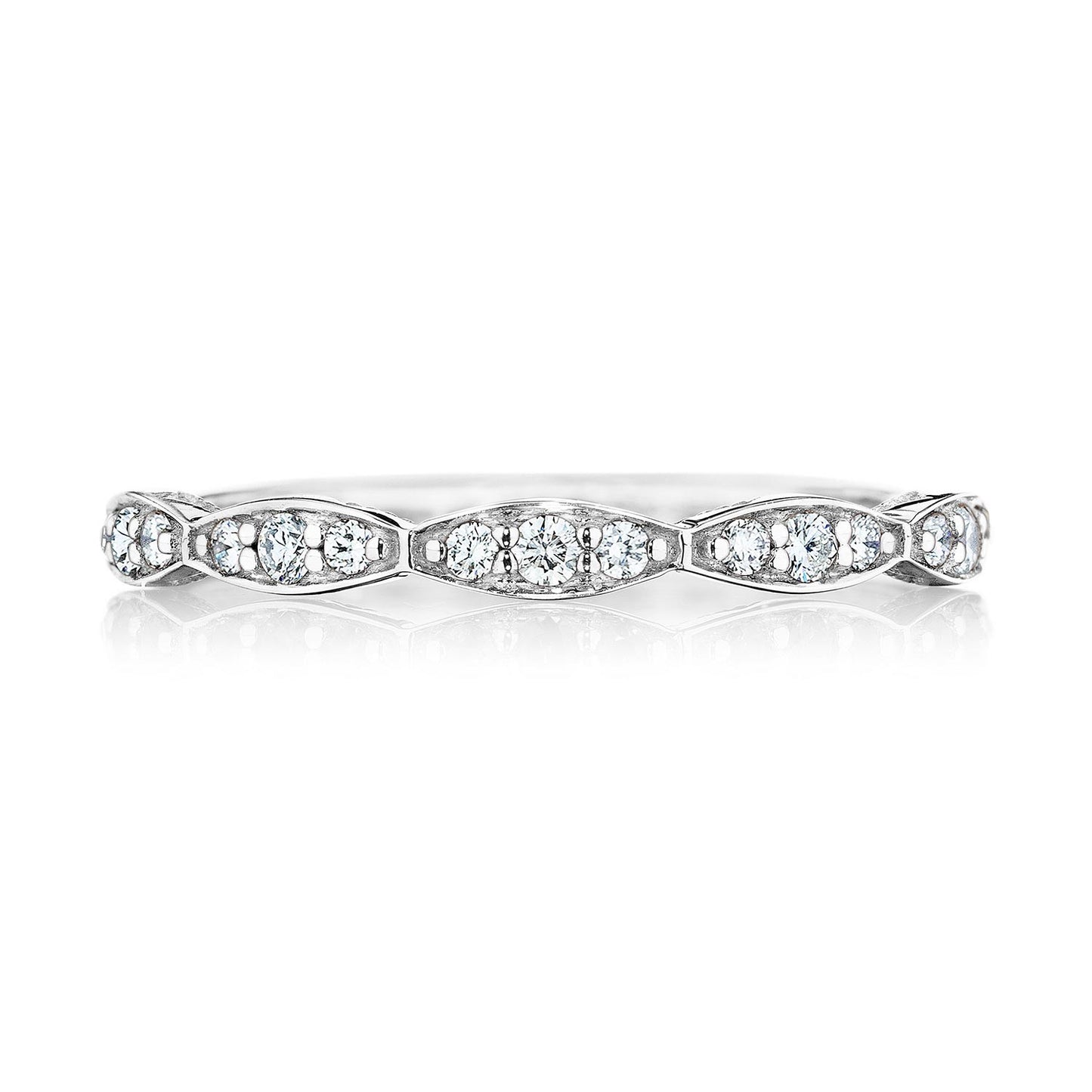 Marquise Design Wedding Band with Diamond