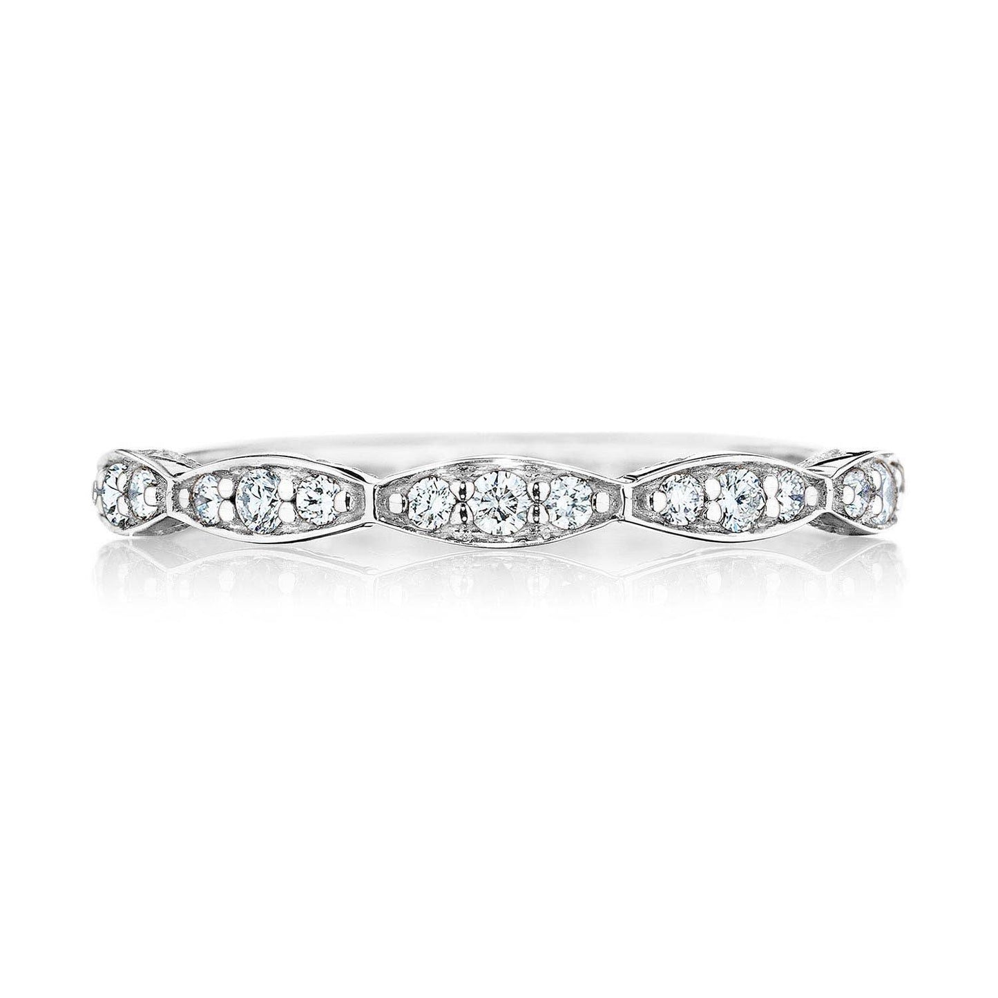 Marquise Design Wedding Band with Diamond