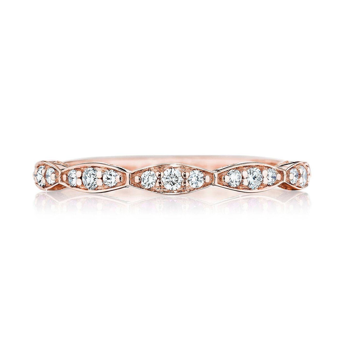 Marquise Design Wedding Band with Diamond