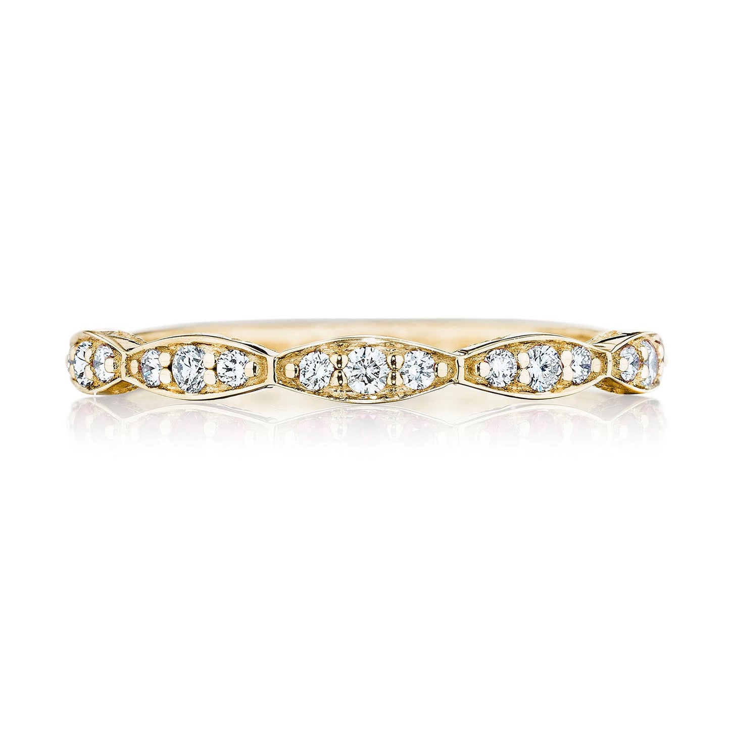 Marquise Design Wedding Band with Diamond