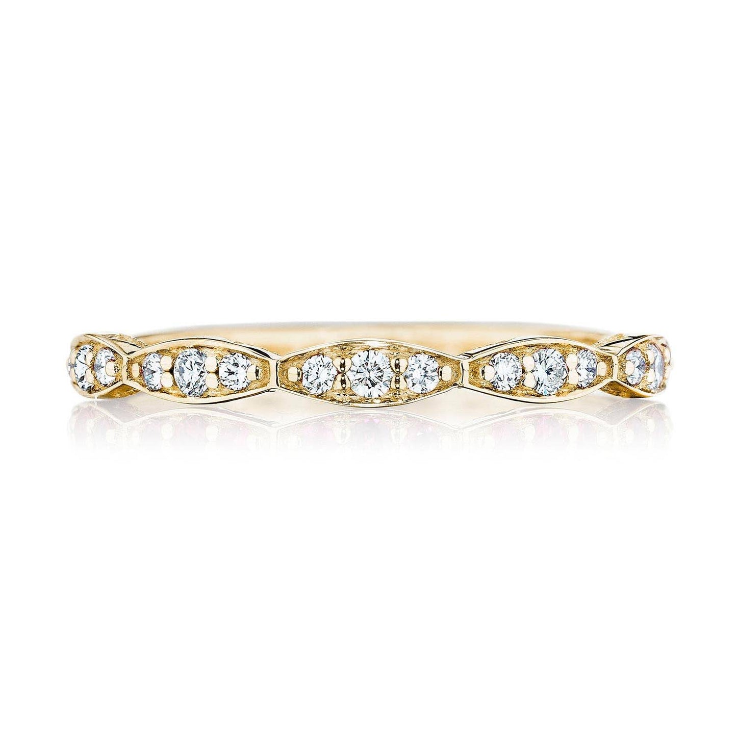 Marquise Design Wedding Band with Diamond