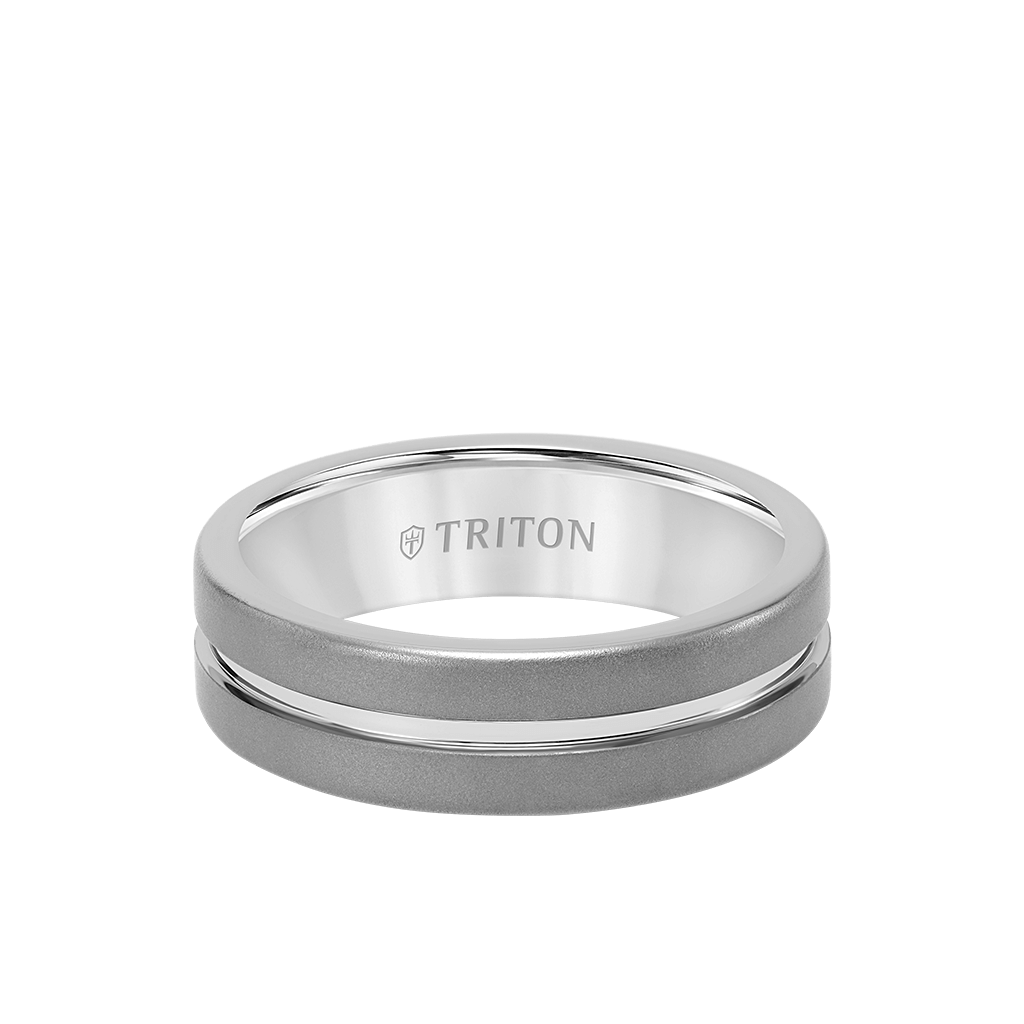 7MM Tungsten Carbide Ring with Sandblast Finish