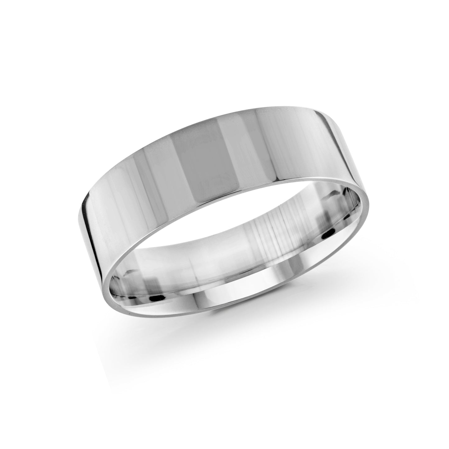 Malo White Gold Men's Wedding Band 7mm J-104-07WG