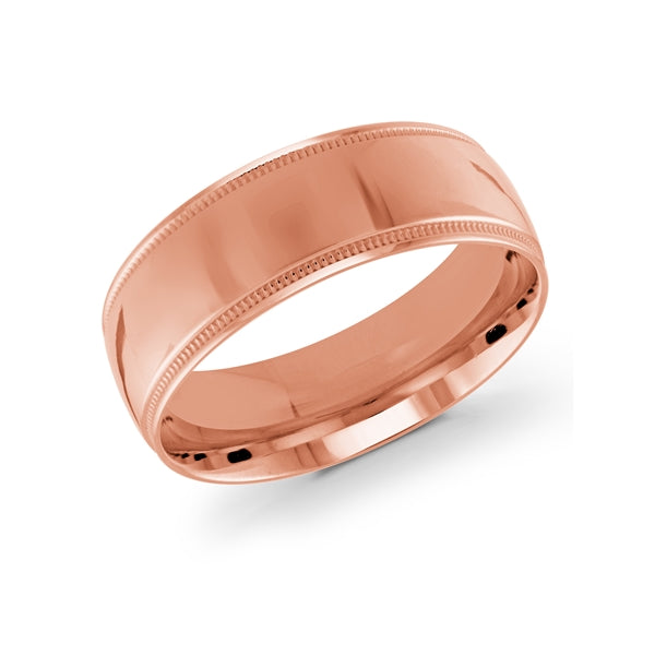 Malo White Gold Men's Wedding Band 8mm J-211-08WG
