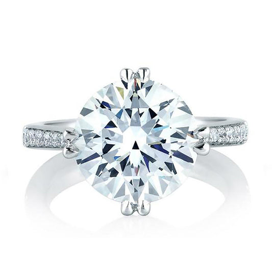 A.Jaffe Statement Round Diamond Engagement Ring MES421/283