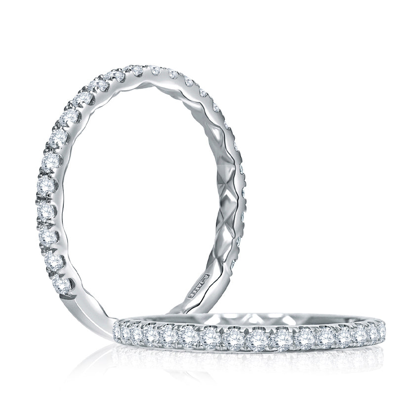 A.Jaffe Statement Pavé Diamond Quilted Wedding Band MR1865Q/34