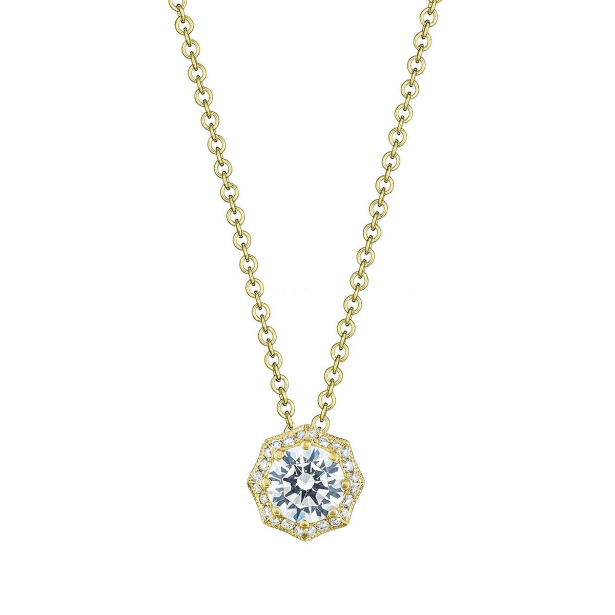 Art Deco Bloom Diamond Necklace