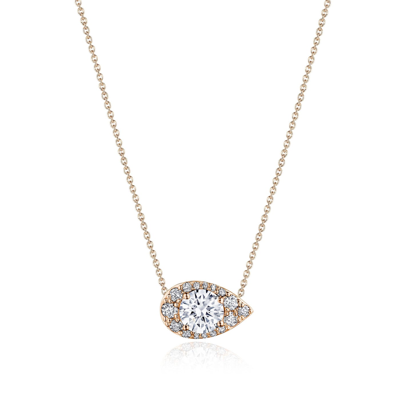 17" Pear Bloom Diamond Necklace