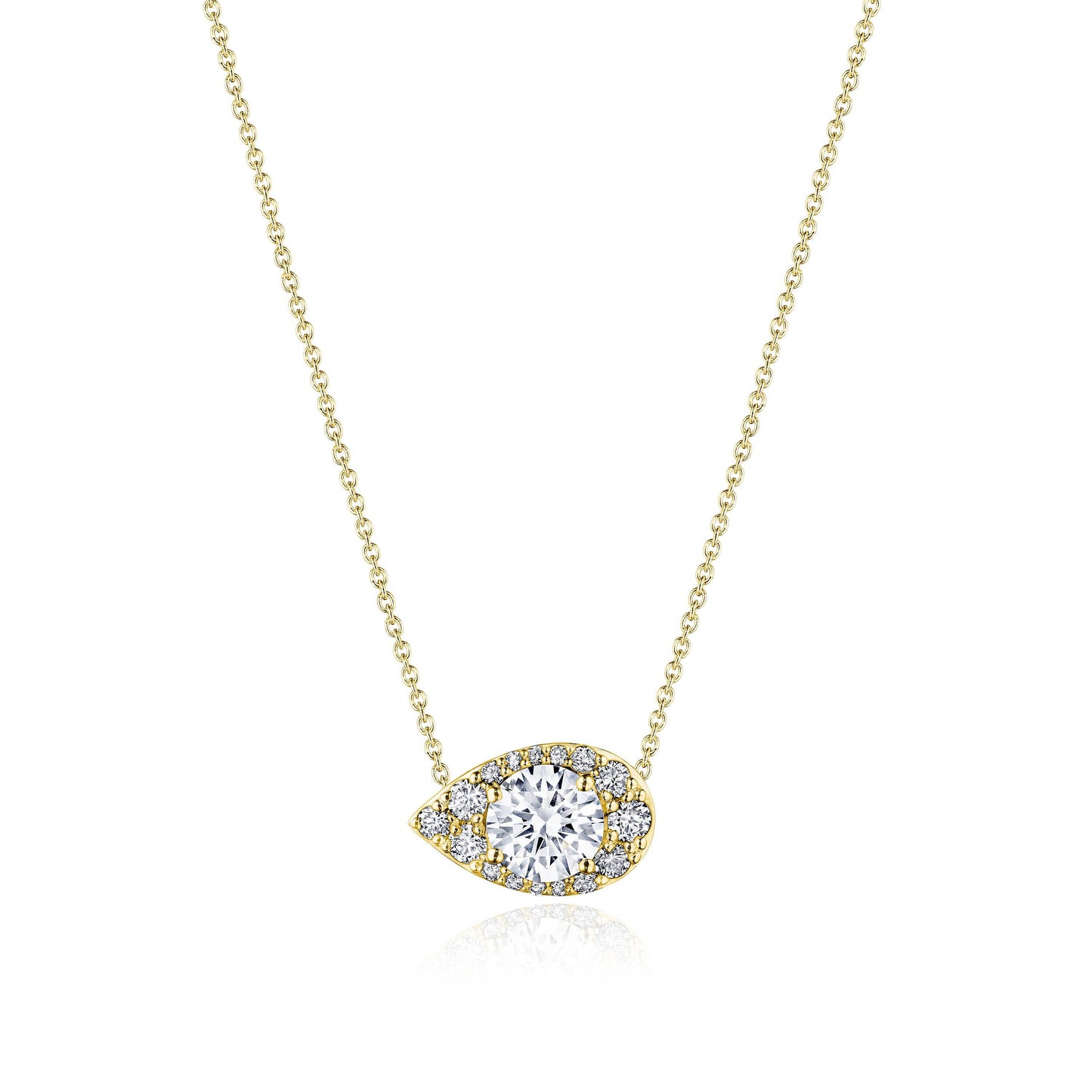17" Pear Bloom Diamond Necklace