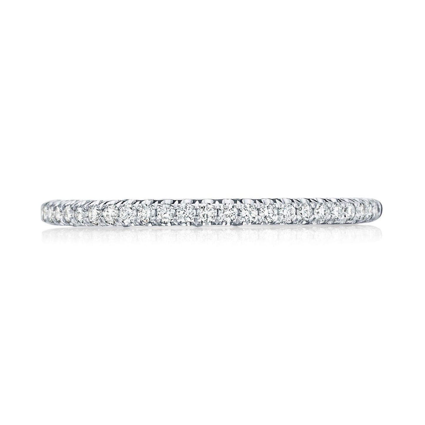French Pavé Diamond Wedding Band - 1.5mm
