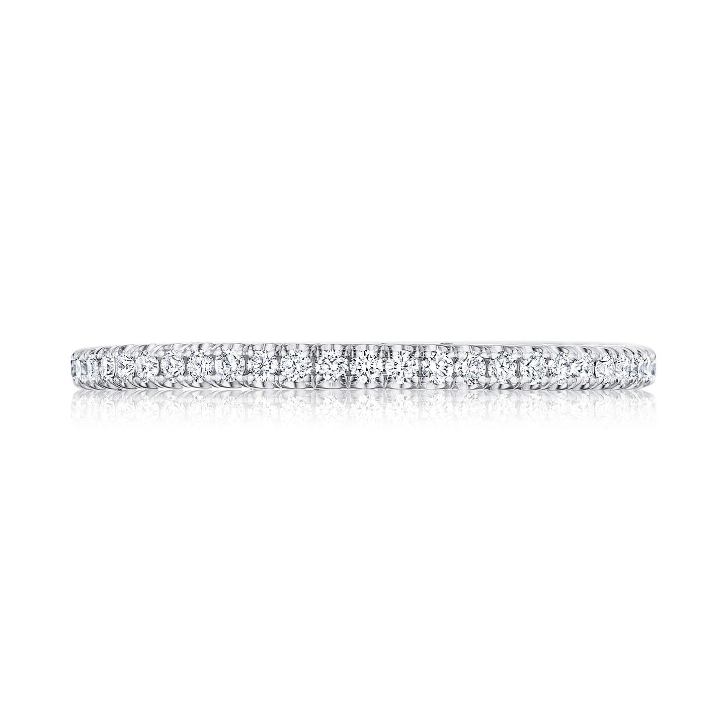 French Pavé Diamond Wedding Band - 1.5mm