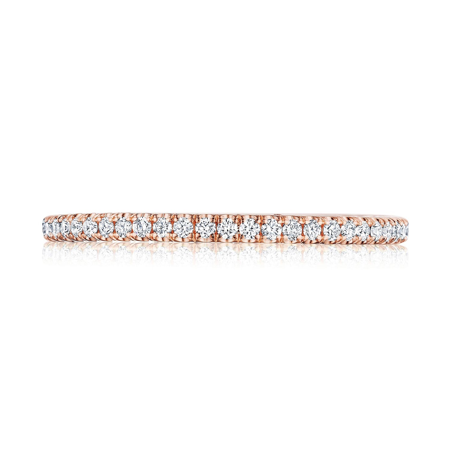 French Pavé Diamond Wedding Band - 1.5mm