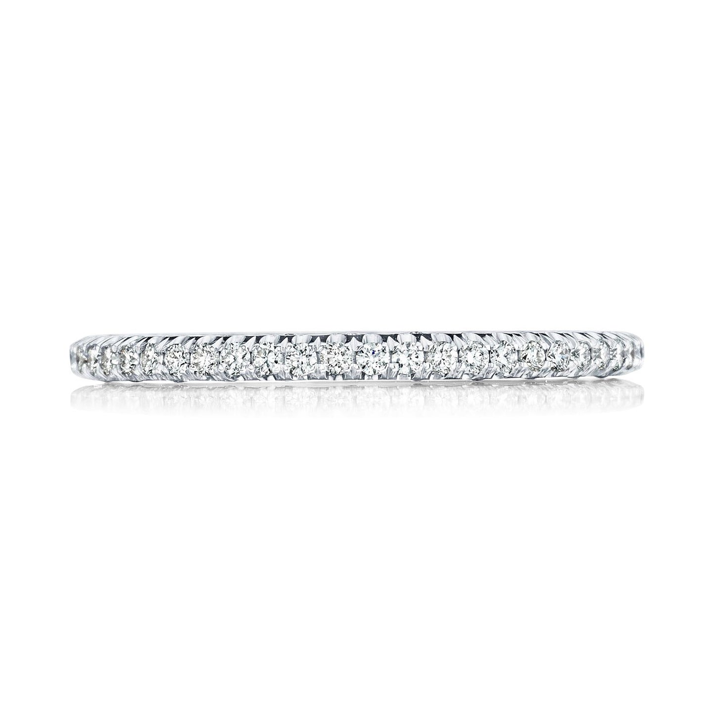 French Pavé Diamond Wedding Band - 1.5mm