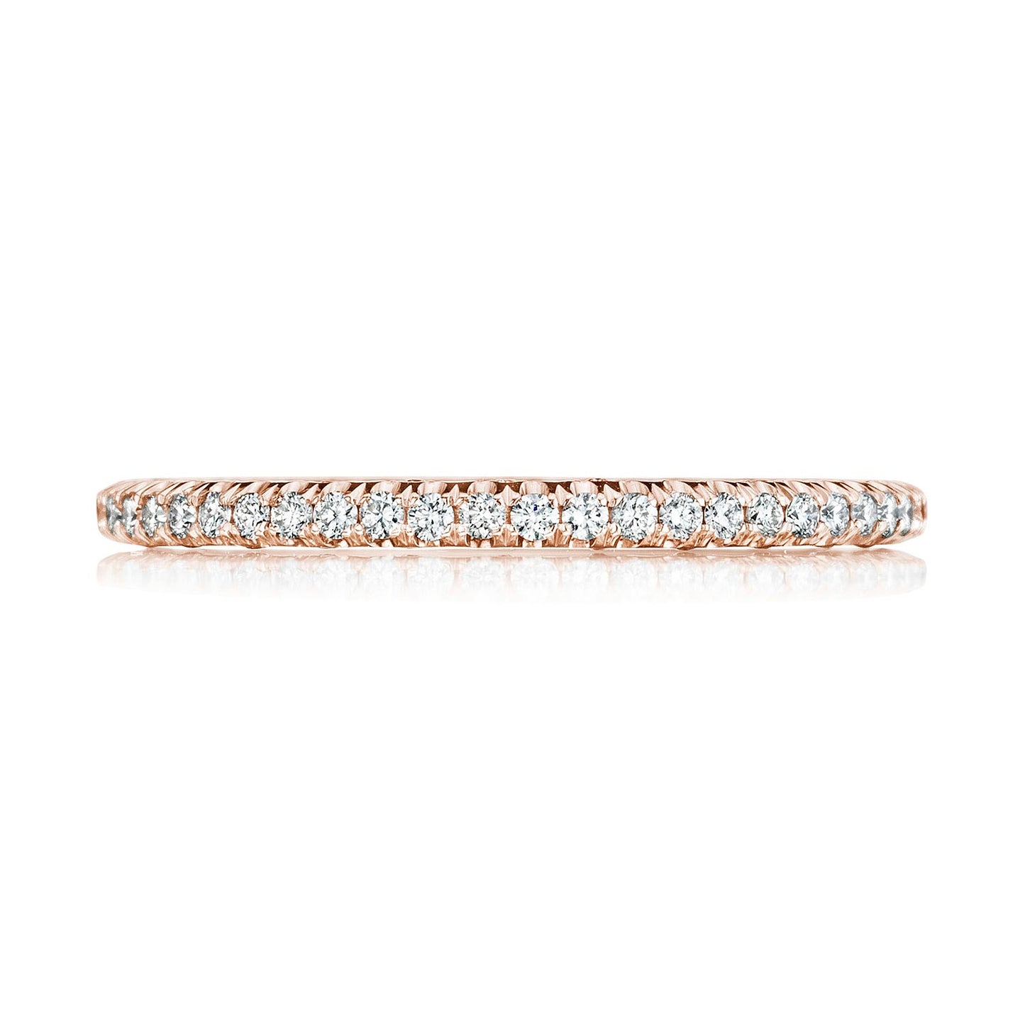 French Pavé Diamond Wedding Band - 1.5mm