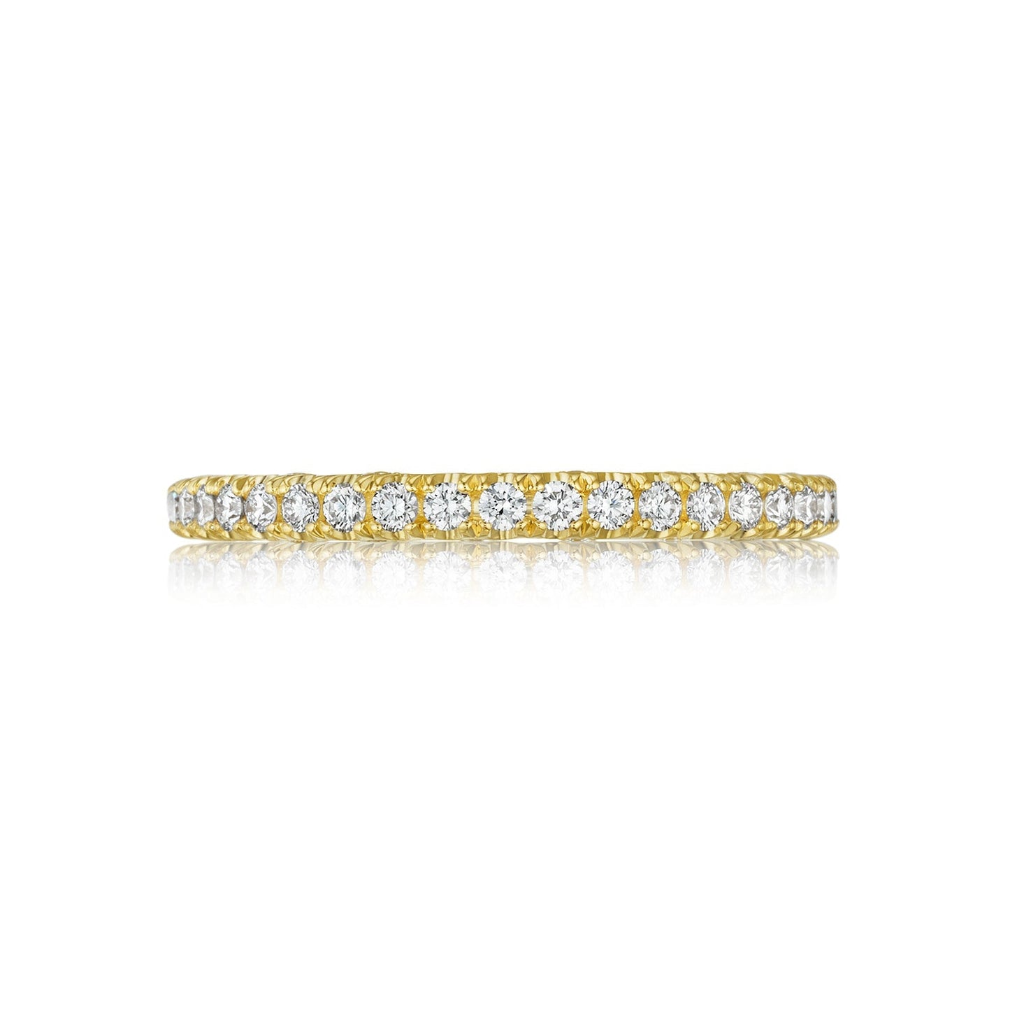 Tacori 18k Yellow Gold Petite Crescent Diamond Wedding Band (0.37 CTW)