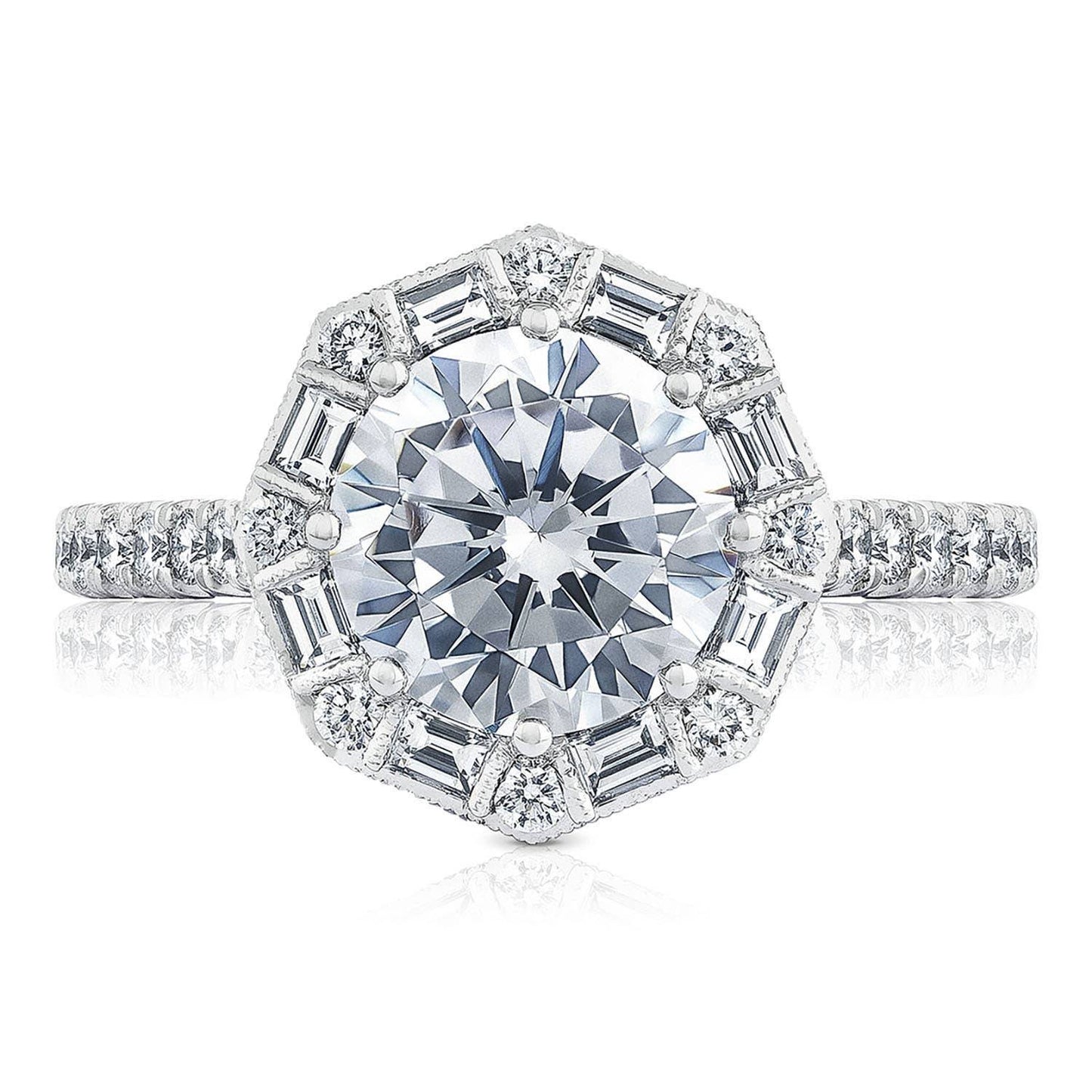 Round Bloom Engagement Ring