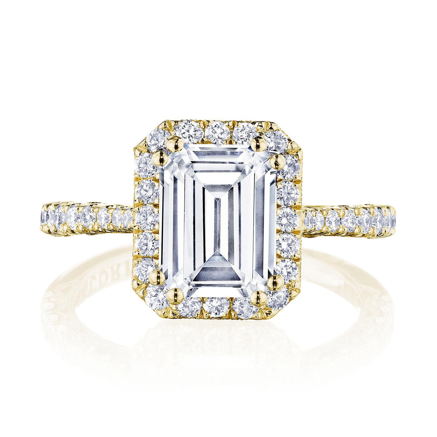 Emerald Bloom Engagement Ring