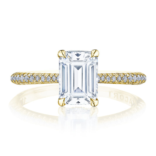 Emerald Solitaire Engagement Ring