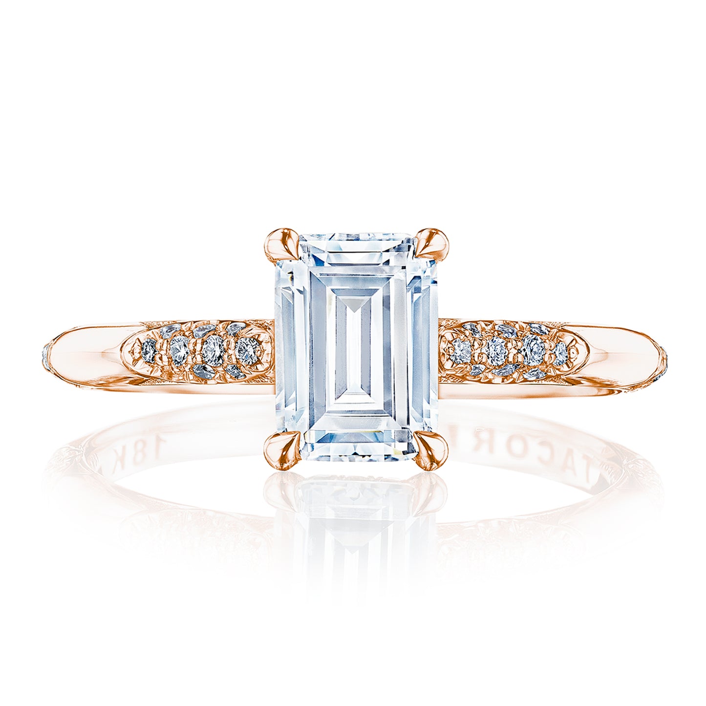 Emerald Solitaire Engagement Ring