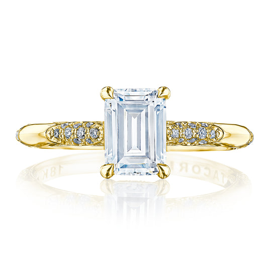 Emerald Solitaire Engagement Ring