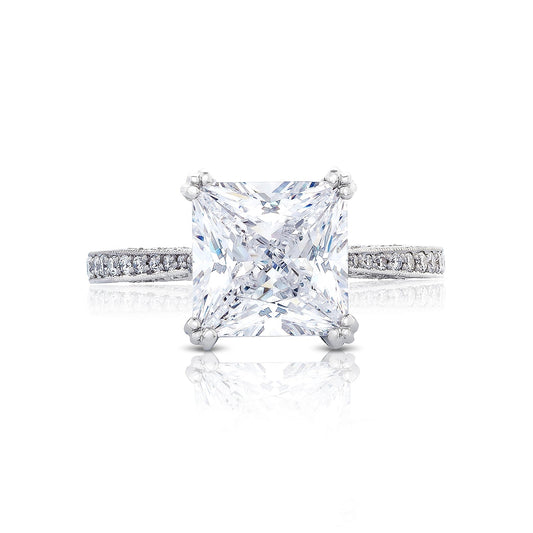 Tacori Platinum RoyalT Princess Diamond Engagement Ring Setting (0.47 CTW)