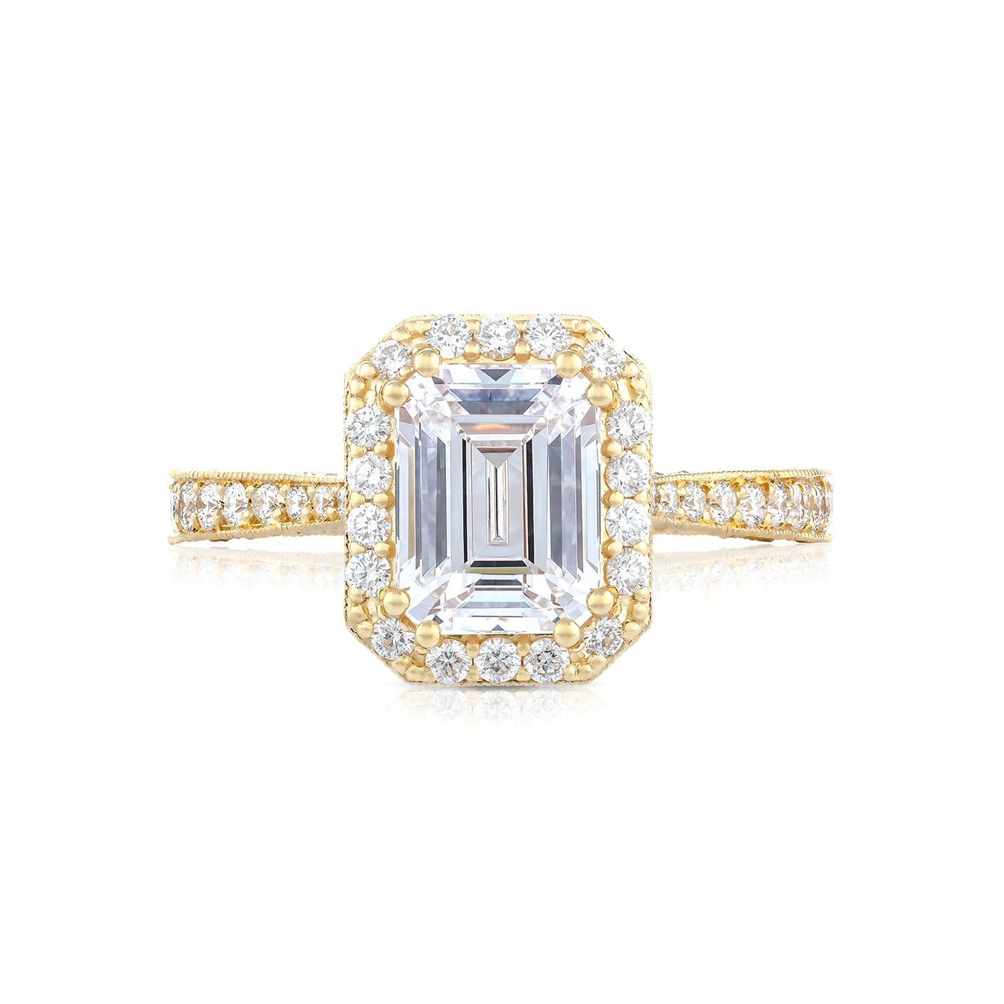 Tacori 18k Yellow Gold RoyalT Engagement Ring Setting (1 CTW)