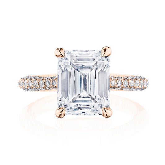 Emerald Solitaire Engagement Ring