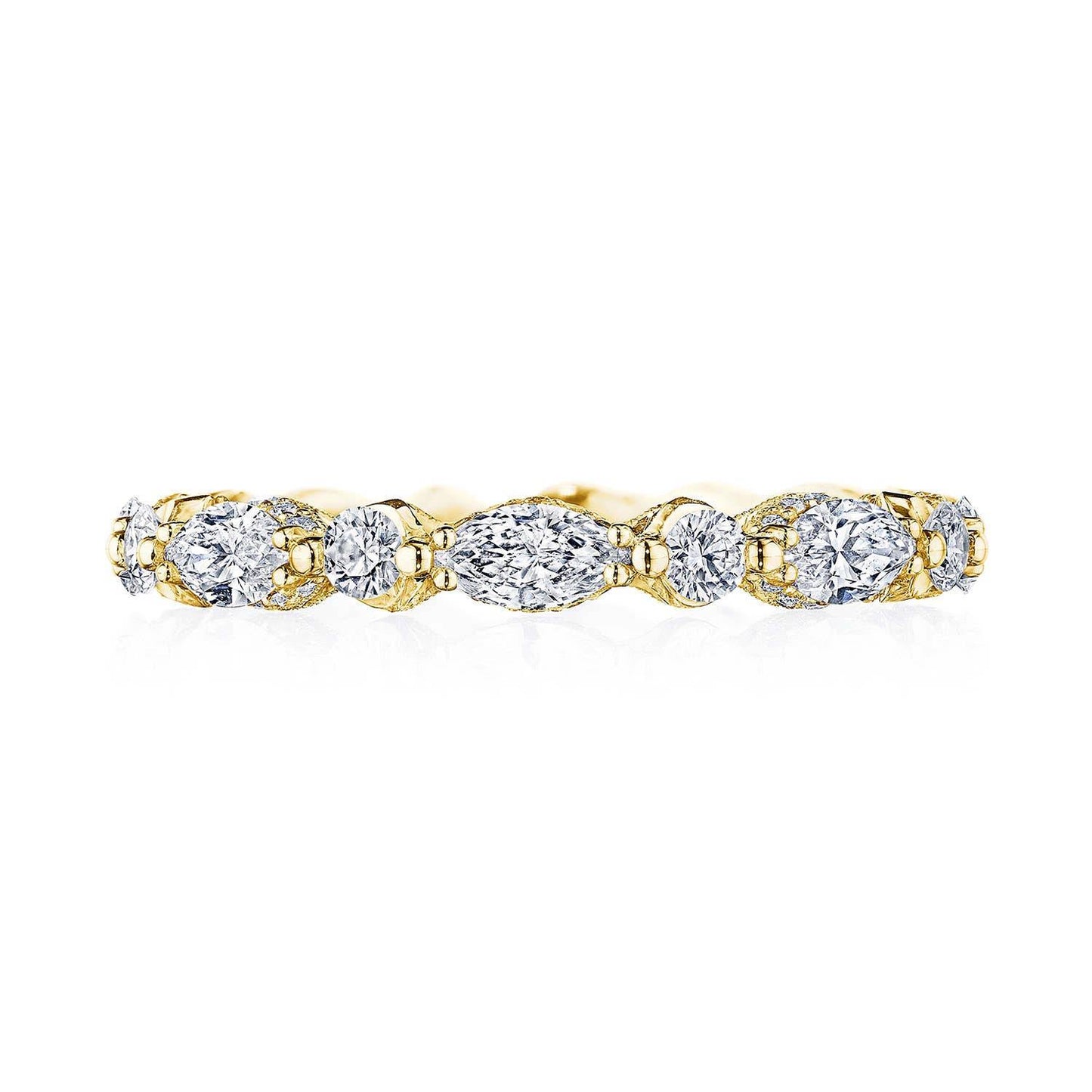 Marquise and Round Diamond Eternity Band