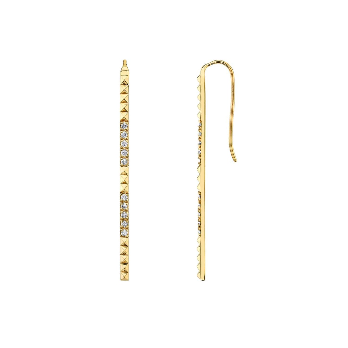 Pavé Foundation Bar Earrings