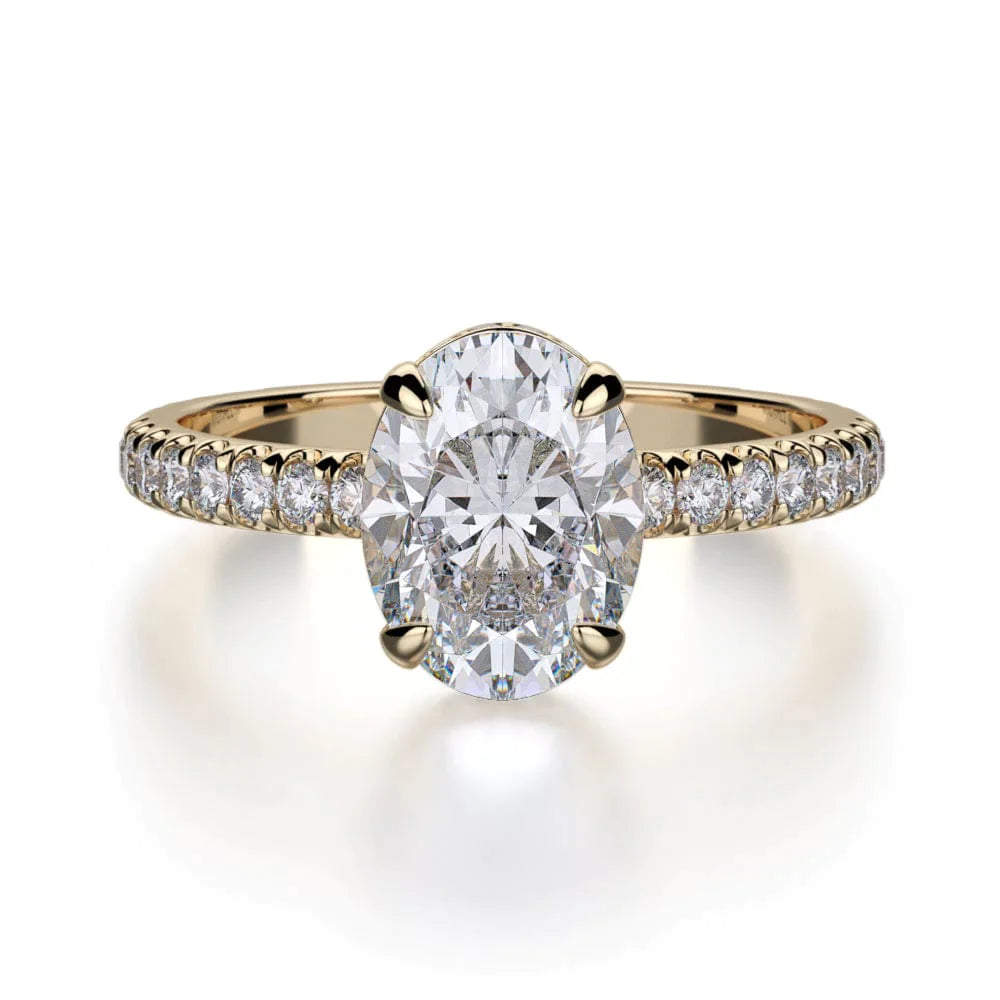 MICHAEL M Engagement Rings 18K Rose Gold Crown R715-2 R715-2RG
