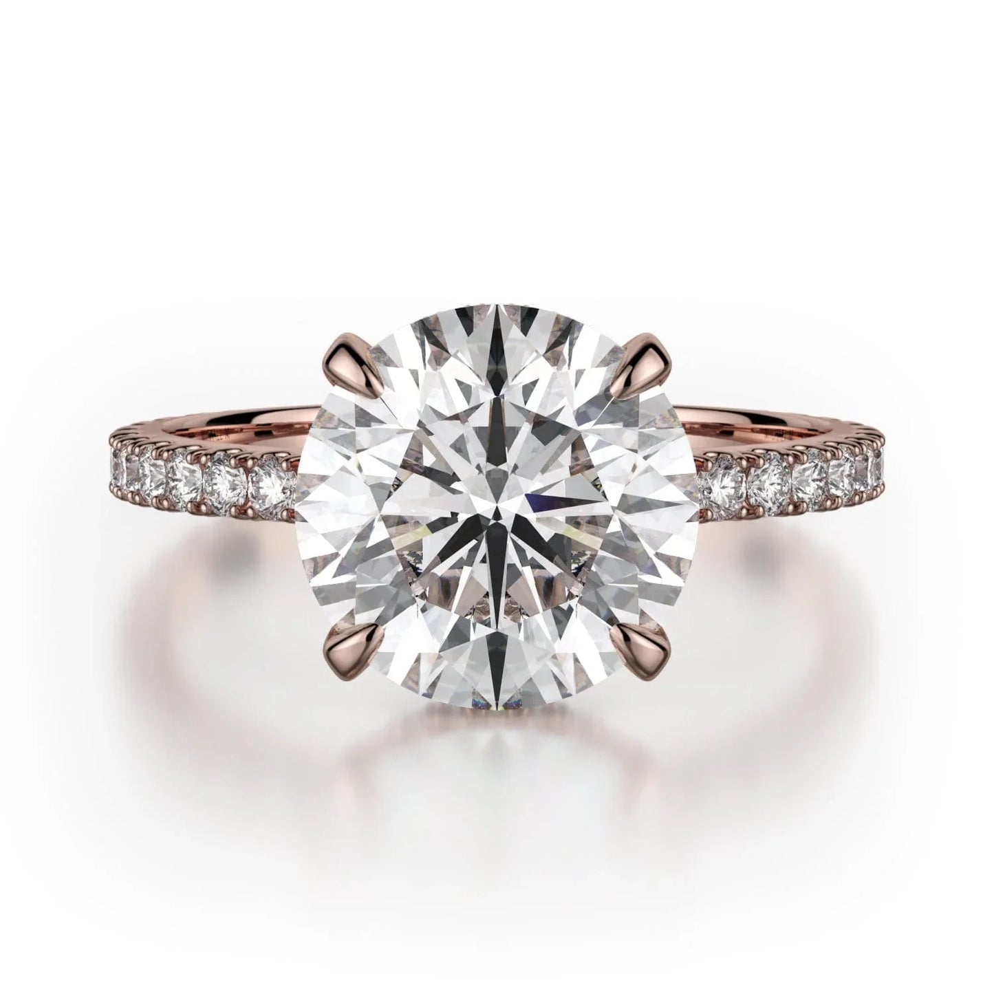 MICHAEL M Engagement Rings 18K Rose Gold Crown R742-3 R742-3RG