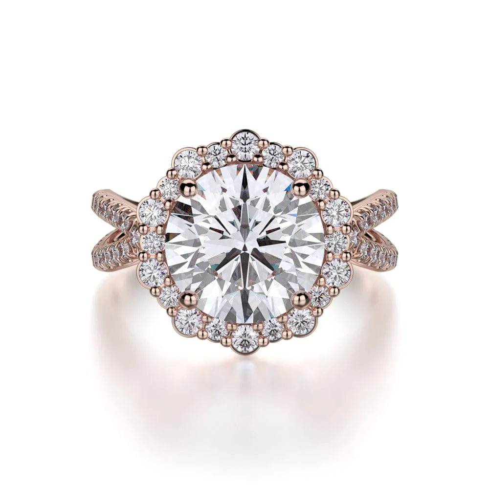 MICHAEL M Engagement Rings 18K Rose Gold Defined R740-2 R740-2RG