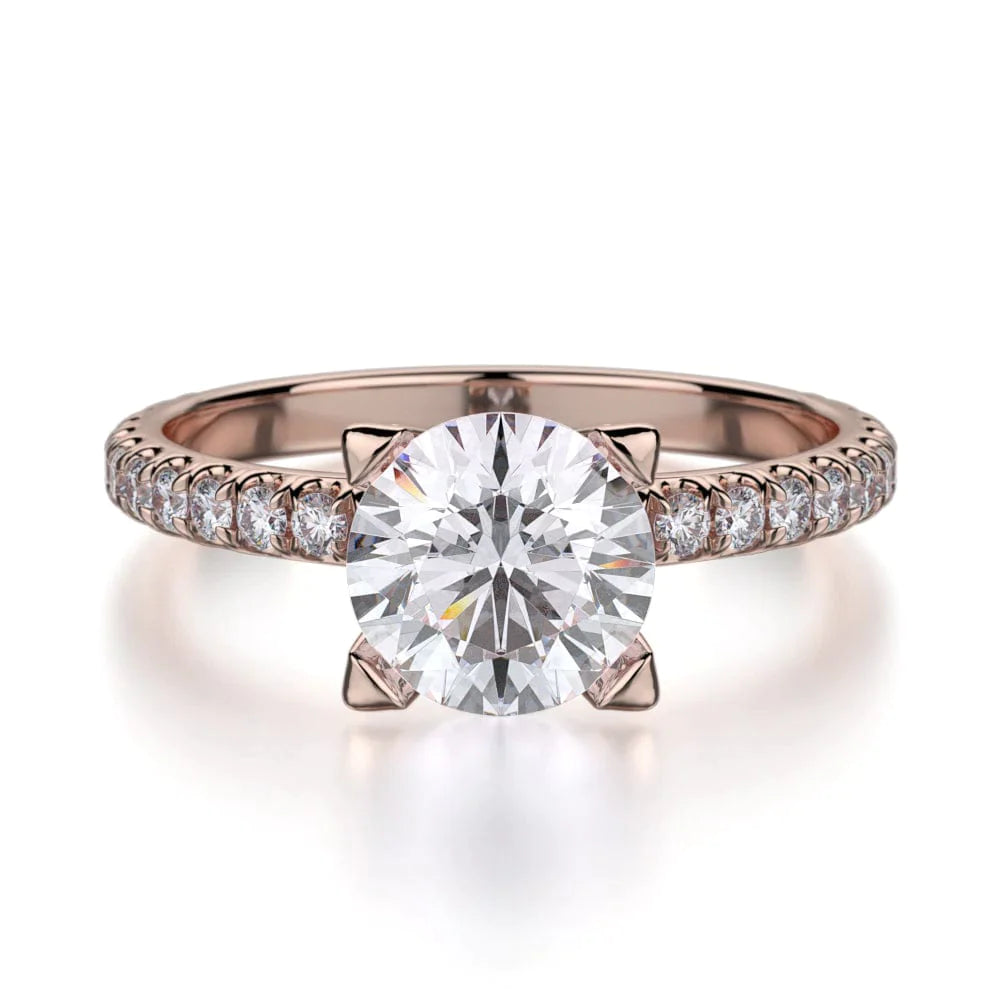MICHAEL M Engagement Rings 18K Rose Gold Europa R371-1 R371-1RG