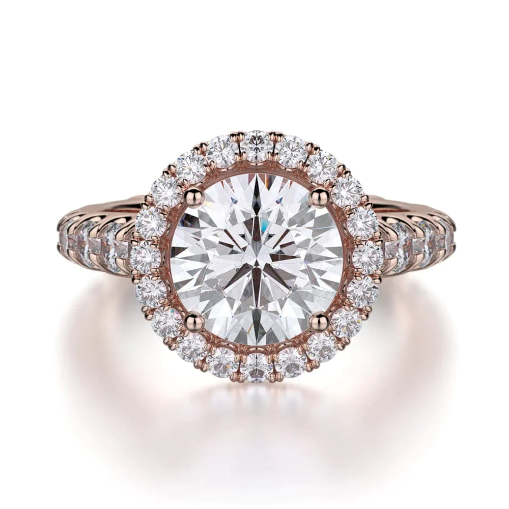 MICHAEL M Engagement Rings 18K Rose Gold Europa R440L-2 R440L-2RG