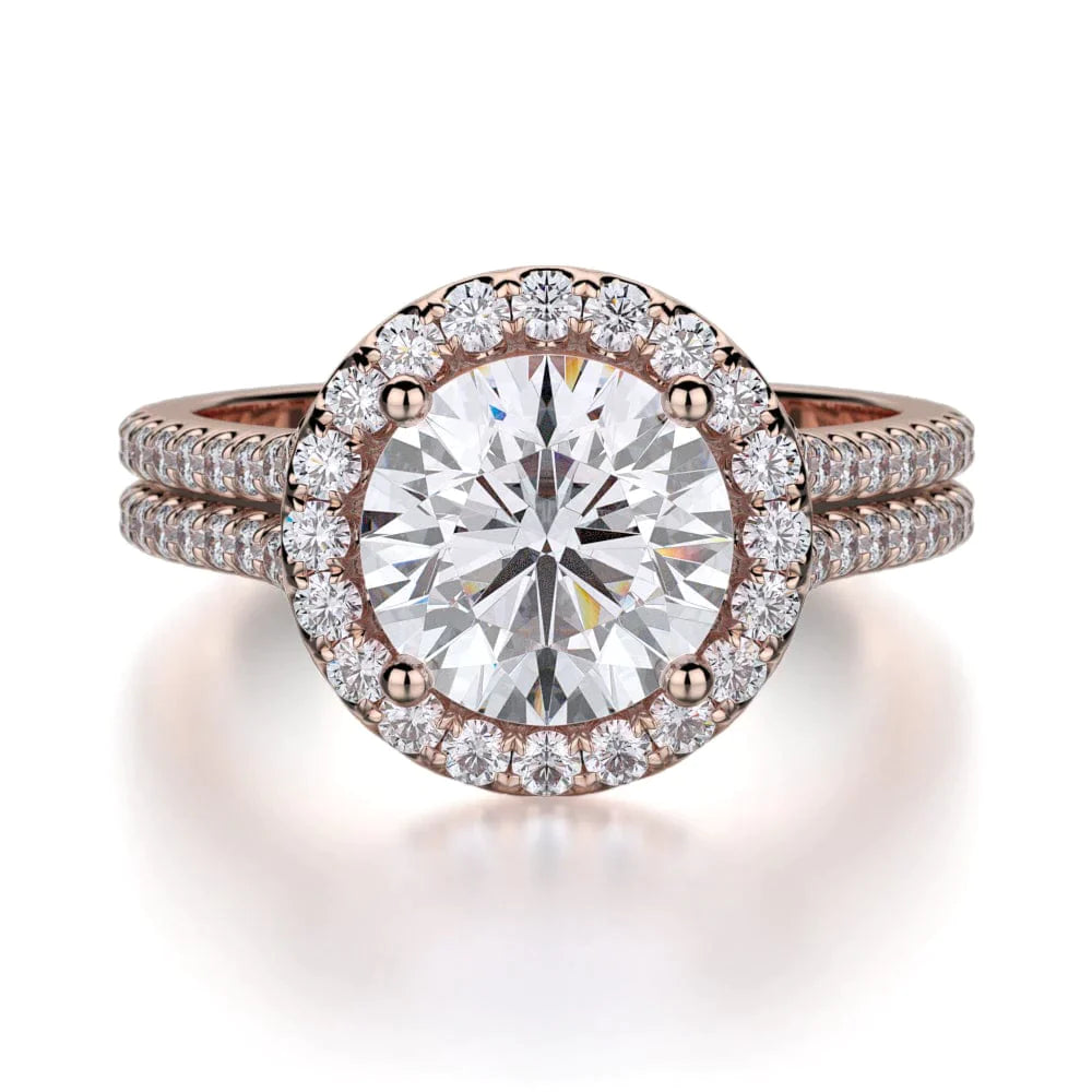 MICHAEL M Engagement Rings 18K Rose Gold Europa R456-2 R456-2RG