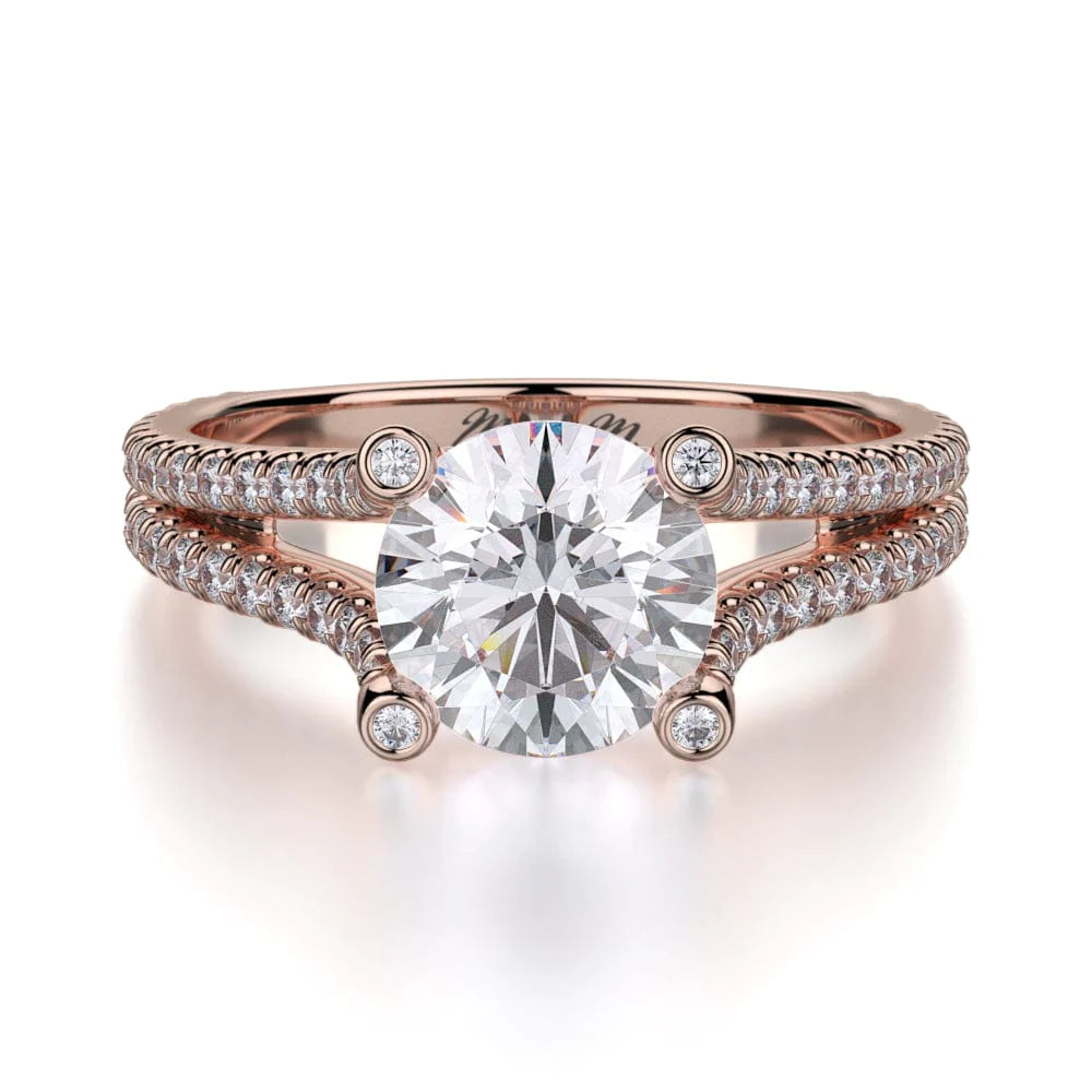 MICHAEL M Engagement Rings 18K Rose Gold Europa R487-1 R487-1RG