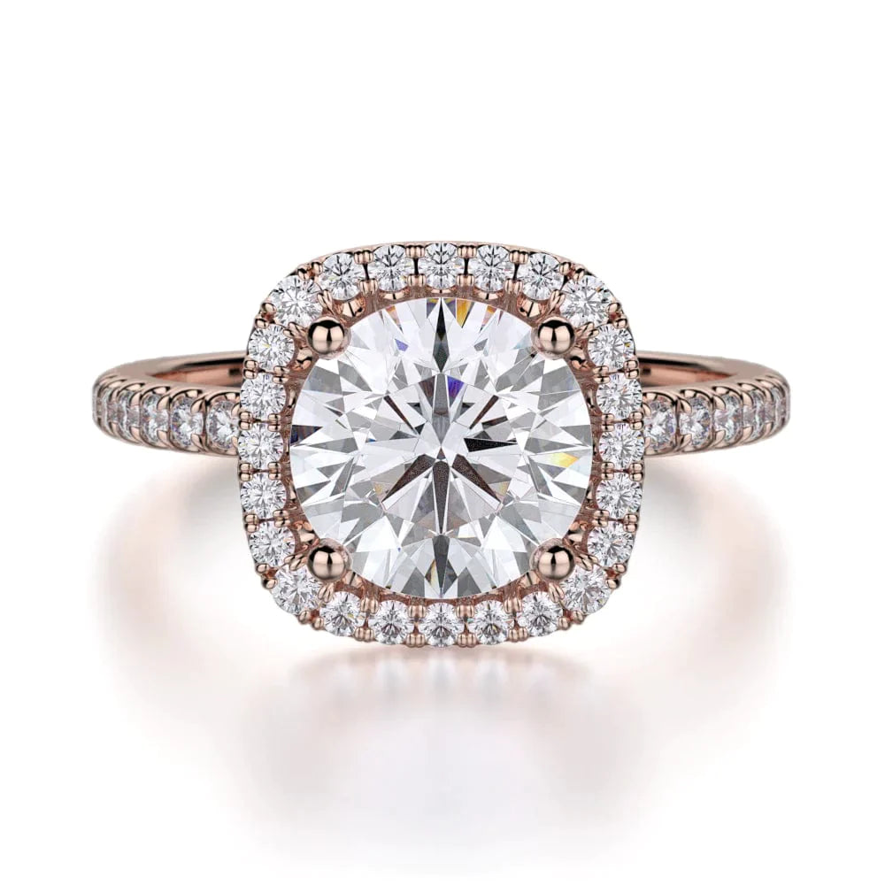 MICHAEL M Engagement Rings 18K Rose Gold Europa R536S-1.5 R536S-1.5RG