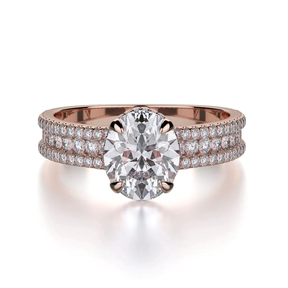 MICHAEL M Engagement Rings 18K Rose Gold Europa R717-2 R717-2RG