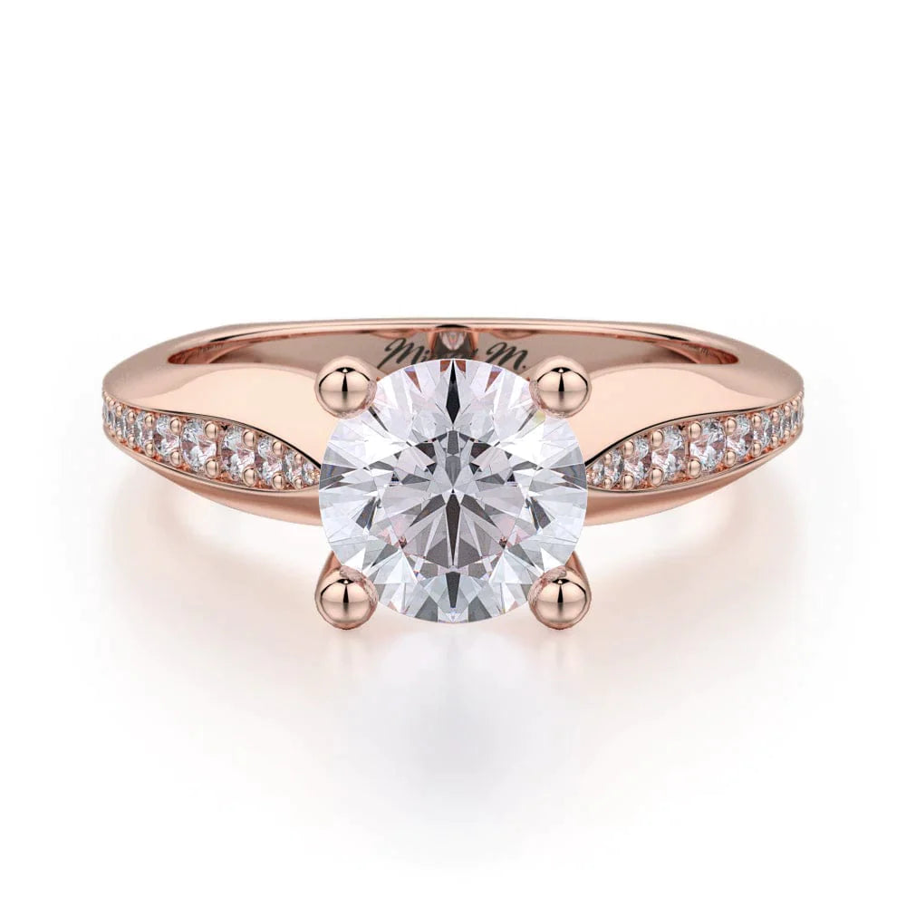 MICHAEL M Engagement Rings 18K Rose Gold Monaco R651-1 R651-1RG