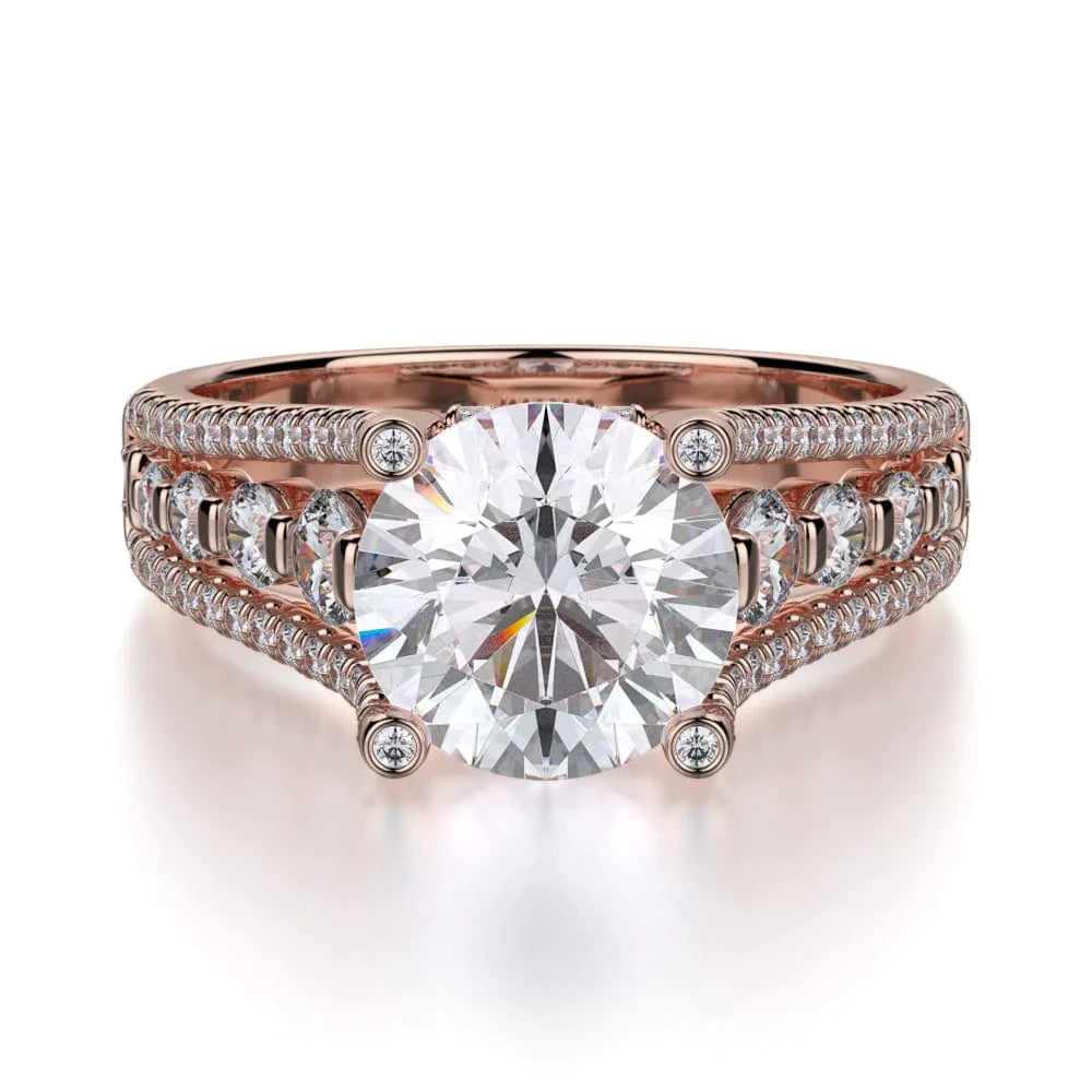 MICHAEL M Engagement Rings 18K Rose Gold Stella R306S-1.5 R306S-1.5