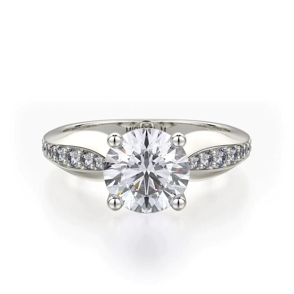MICHAEL M Engagement Rings 18K White Gold Crown R733-1.5 R733-1.5WG