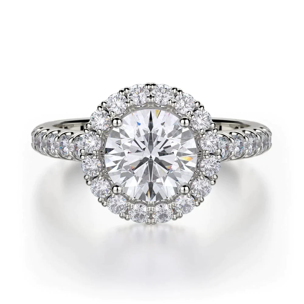 MICHAEL M Engagement Rings 18K White Gold Europa R320-1.5 R320-1.5WG
